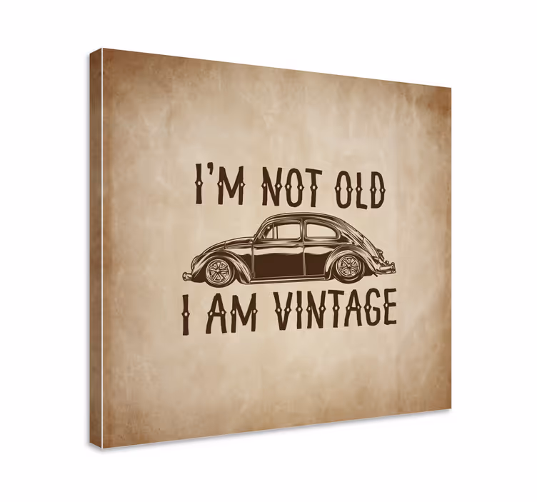 Wandbilder Sprüche Nicht alt, aber vintage-spaß-design - TenStickers