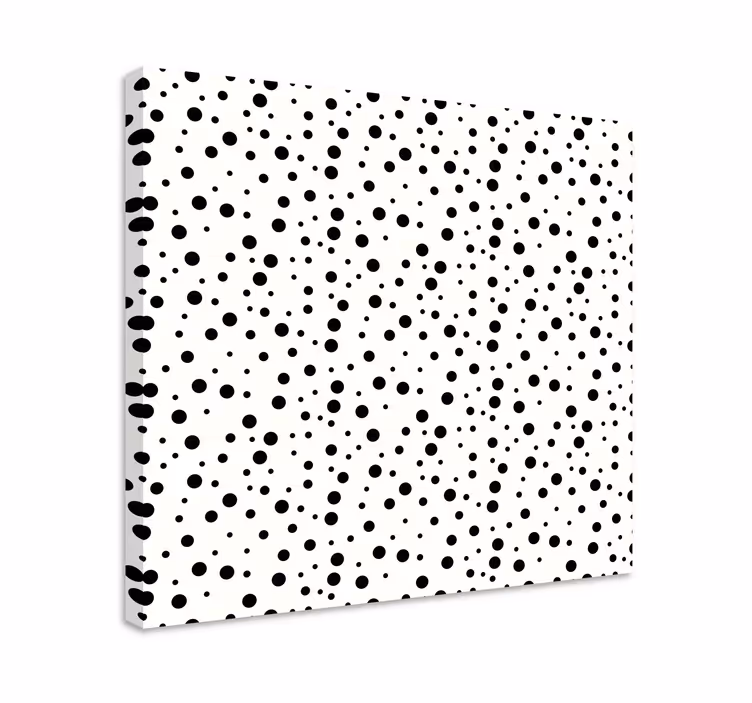 Geometrische wandbilder mit monochromem punktmuster - TenStickers