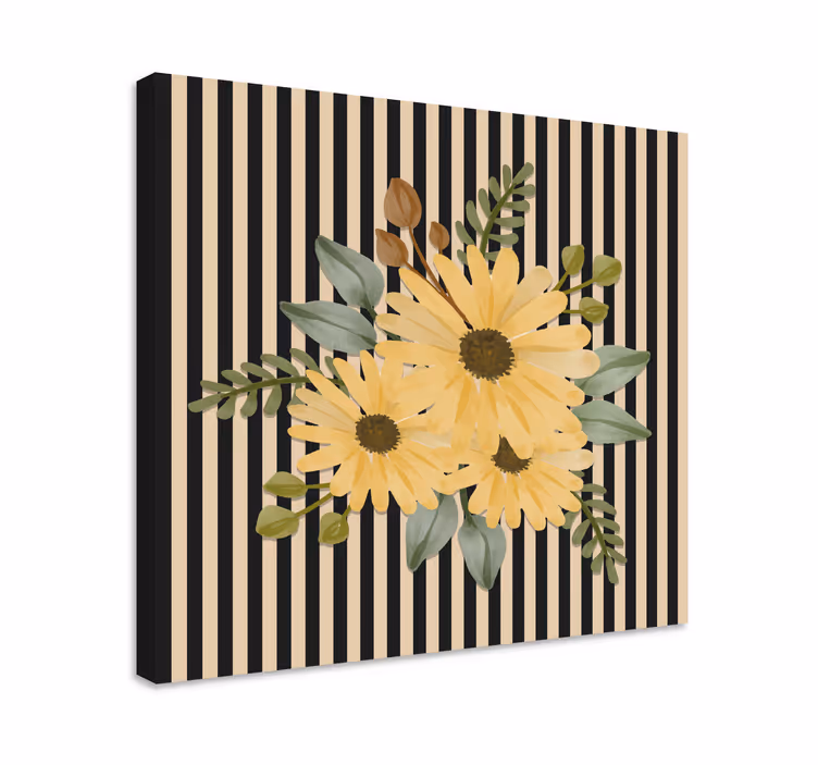 Leinwandbild sonnige blumenarrangements - TenStickers