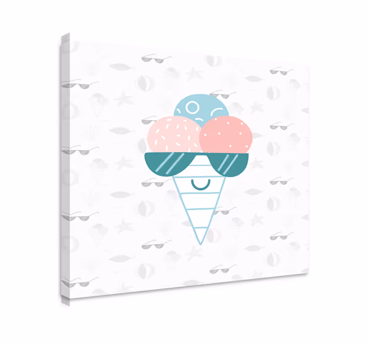 Leinwandbild sport eiskrem genuss - TenStickers