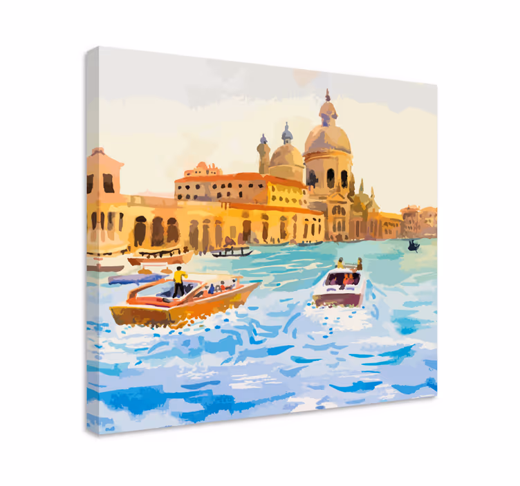 Leinwandbild venezianische wasserwege entdeckung - TenStickers