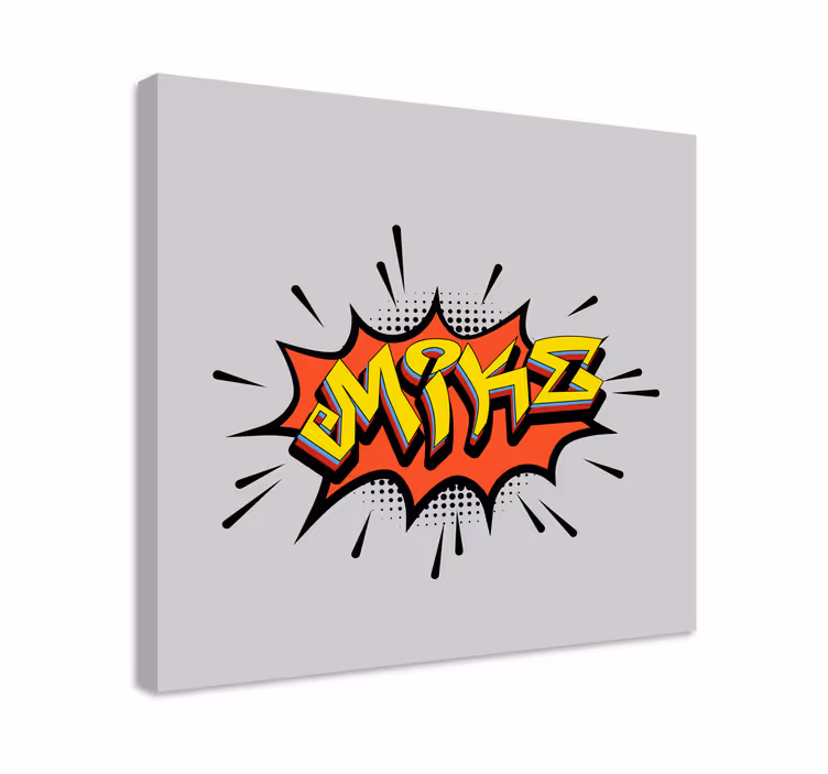 Leinwandbild personalisiert Graffiti im bombenstil - TenStickers