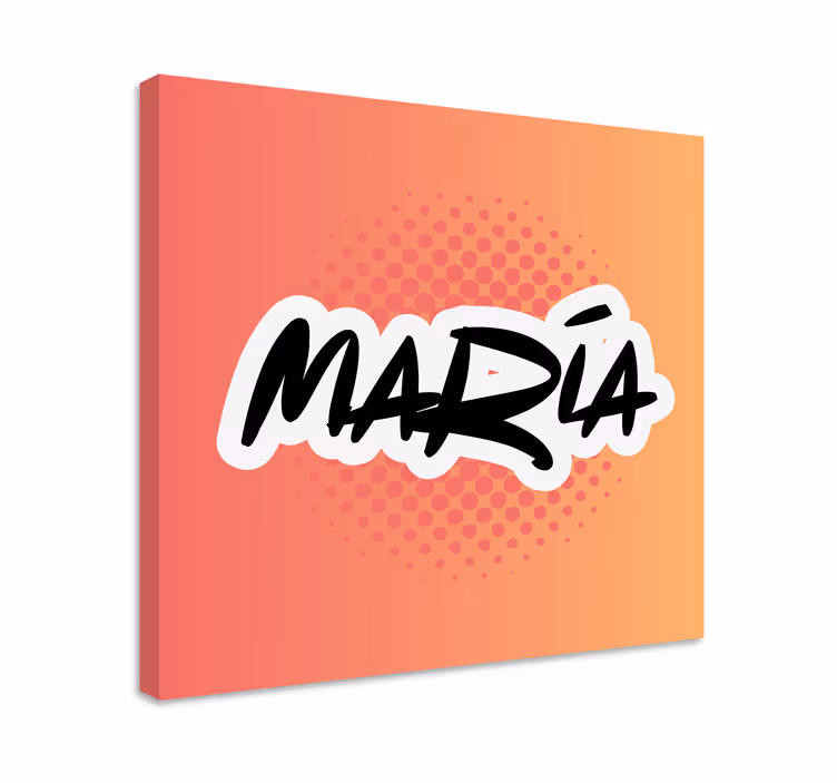 Leinwandbild personalisiert Graffiti-name mit farbverlauf - TenStickers