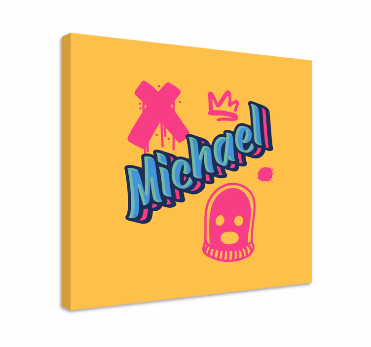 Leinwandbild personalisiert Graffiti-design im coolen stil - TenStickers