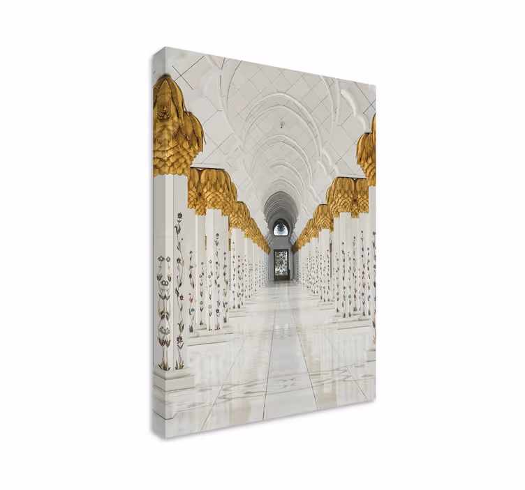 3D Wandbilder Goldene arabische bögen - TenStickers