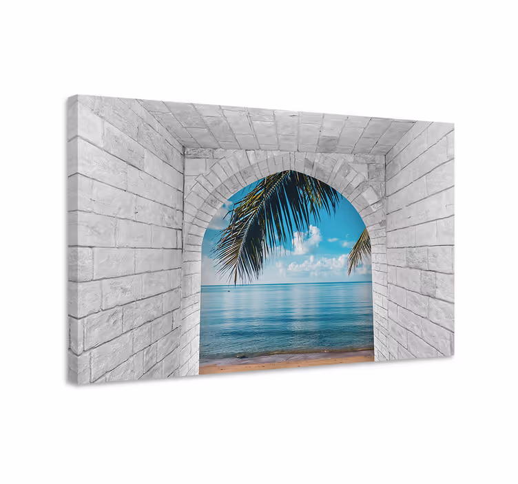 Wandbilder landschaft ozeanblick bogen - TenStickers