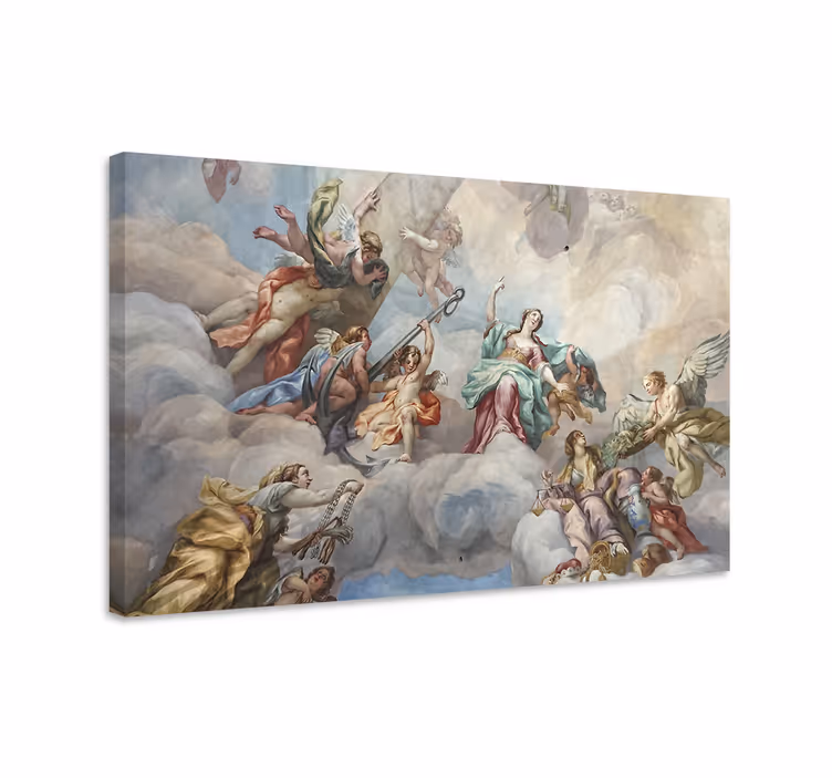 Kunst auf leinwand mythische wolkenlandschaft - TenStickers