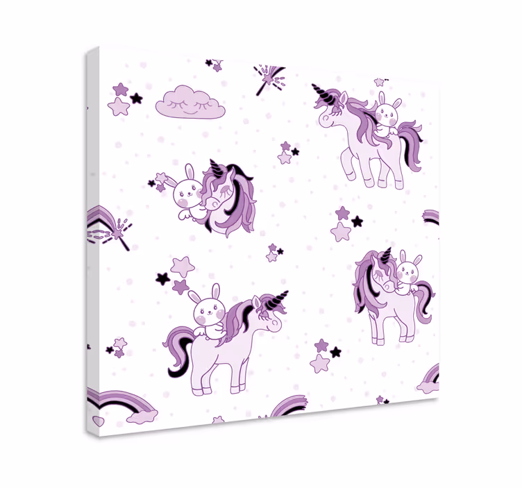 Einhorn wandbild niedliches einhorn abenteuer - TenStickers