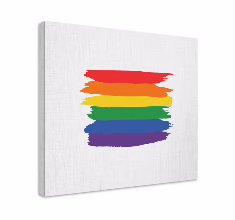 Wandbild Schlafzimmer Aquarell pride day flag - TenStickers