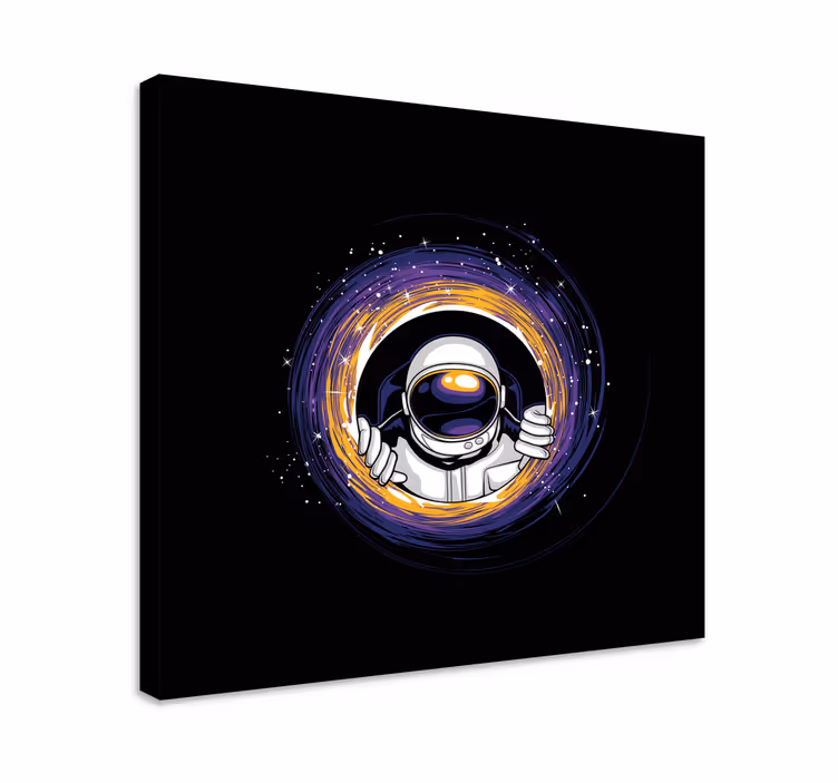 Wandbild Schlafzimmer Astronauten und schwarze löcher - TenStickers