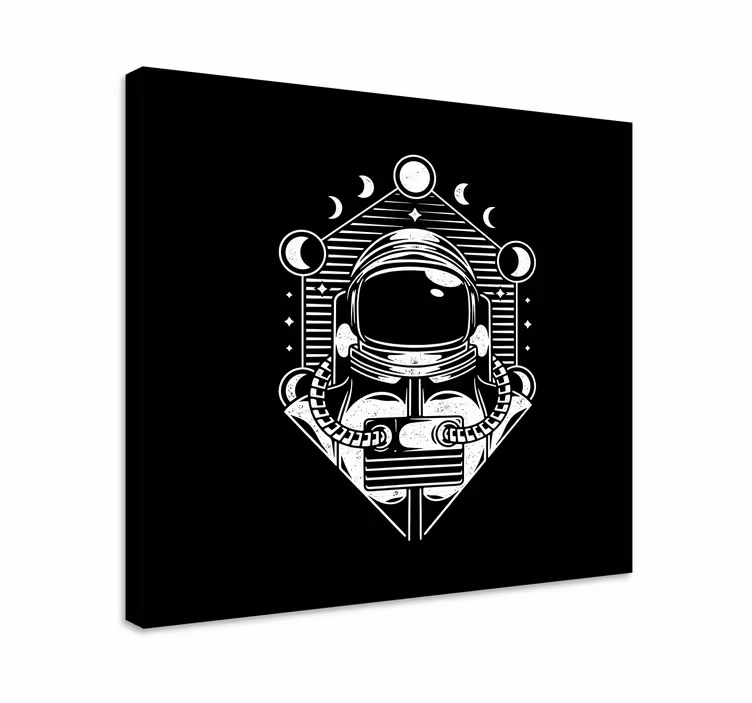 Wandbild gaming astronaut mondphasen - TenStickers