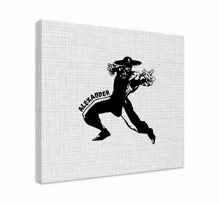 Leinwandbild superheld dynamische heldenpose - TenStickers