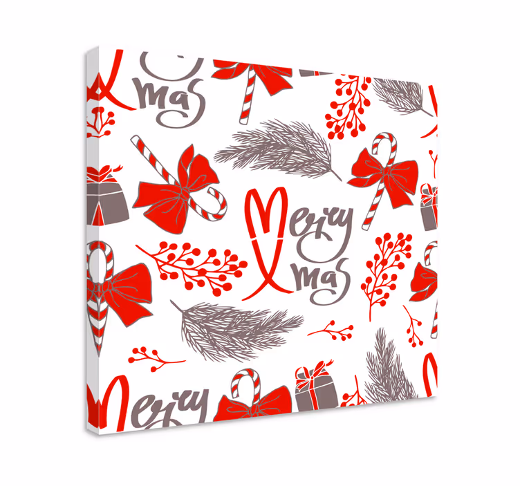 Leinwandbild weihnachtsdesign frohe festtage - TenStickers
