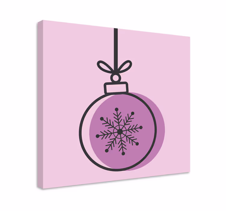 Leinwandbild sport schneeflocken ornament - TenStickers