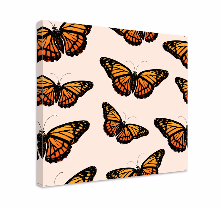Wandbild schmetterling bunte monarchfalter - TenStickers