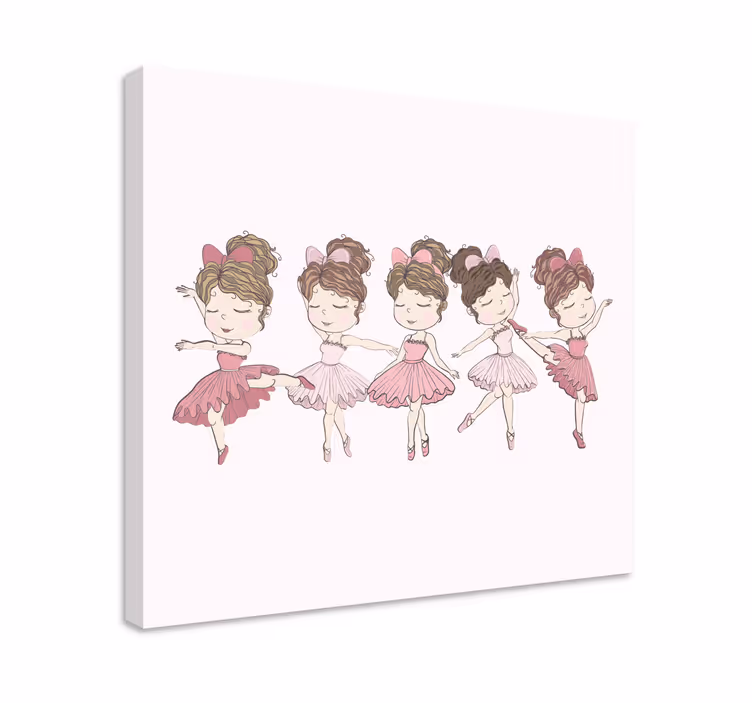 Leinwandbild kinder balletttänzer - TenStickers