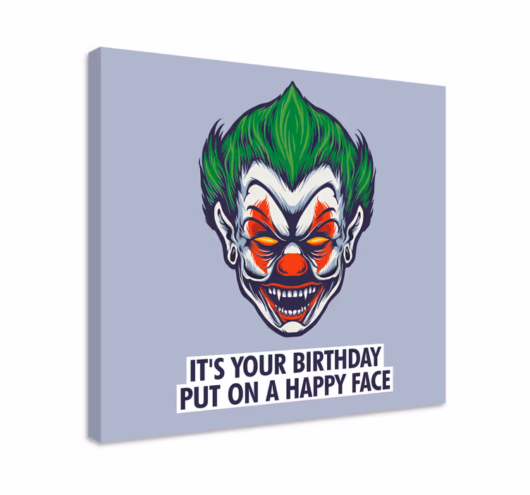 Wandbilder modern Es ist dein geburtstag, glückliches gesicht - TenStickers