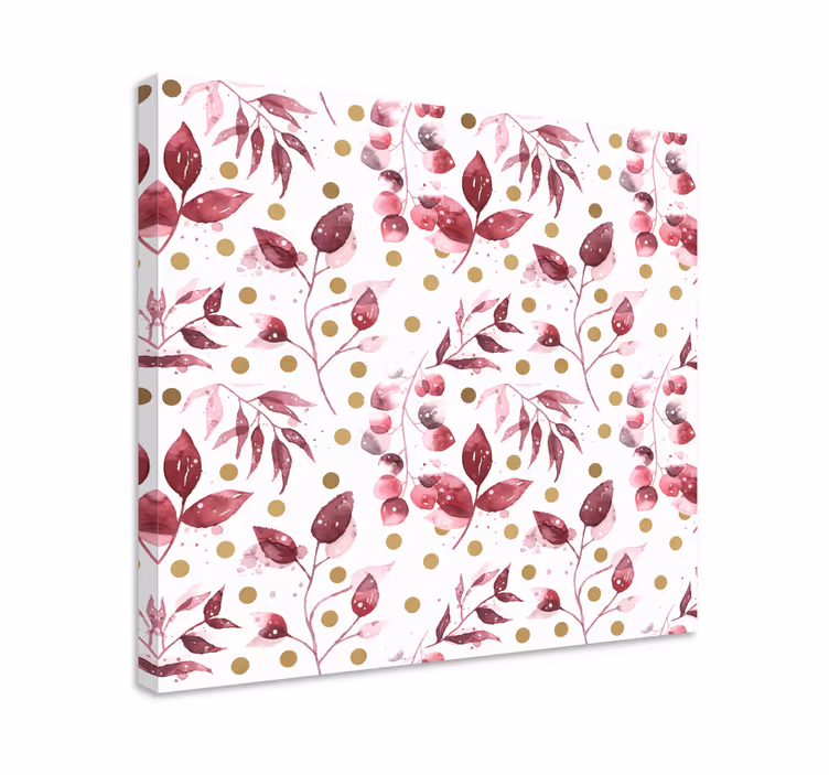 Leinwandbild mit subtil botanischem motiv - TenStickers