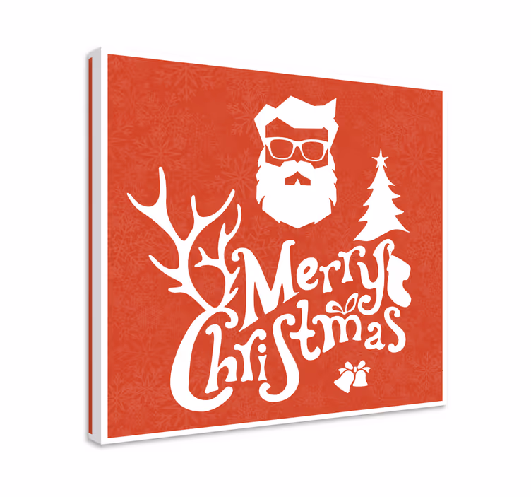 Leinwandbild Weihnachten Frohe hipster-weihnachten - TenStickers
