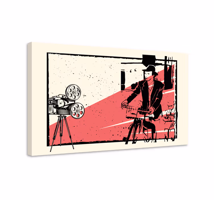 Leinwandbild klassische filmszene - TenStickers