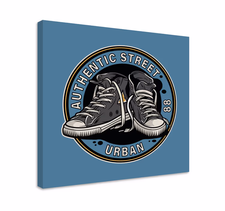 Wandbilder Vintage 80er jahre converse schuhe abbildung - TenStickers