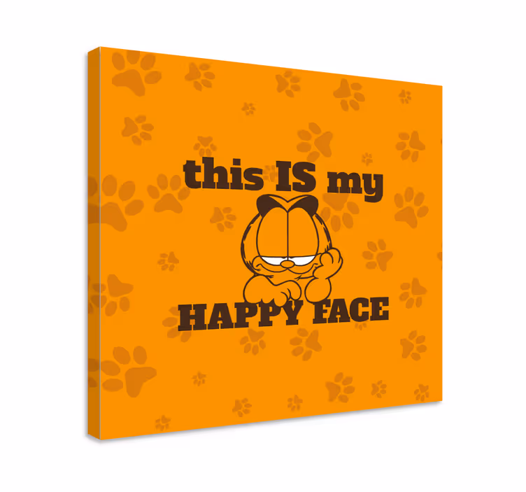 Wandbild tier glückliche katzenexpression - TenStickers