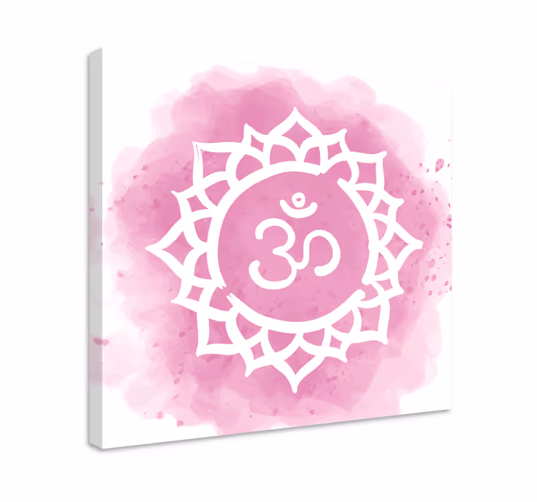 Buddha bilder leinwand mit om mandala design - TenStickers