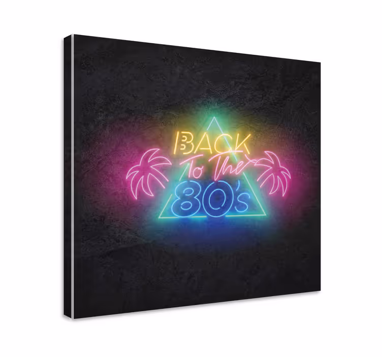 Wandbilder Sprüche neon-retro-satz - TenStickers