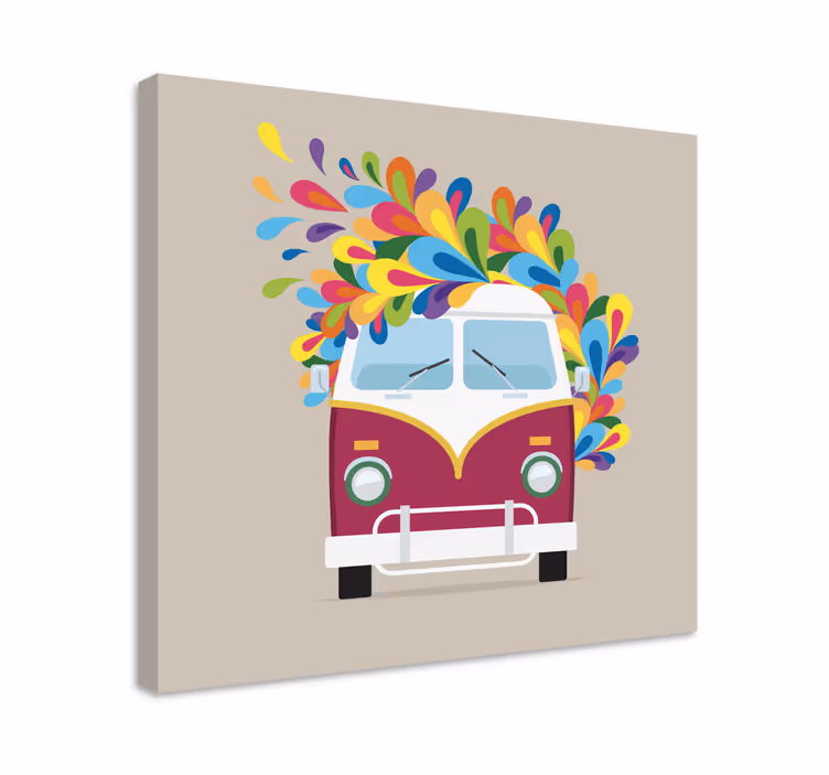 Wandbild gaming retro fahrzeug spritzer - TenStickers