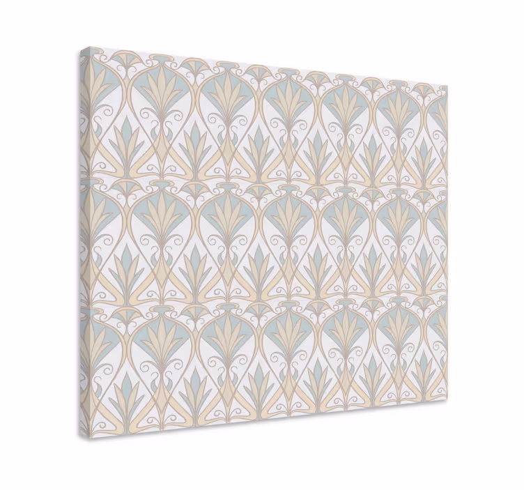 Leinwandbild ornament elegantes blumenmuster - TenStickers
