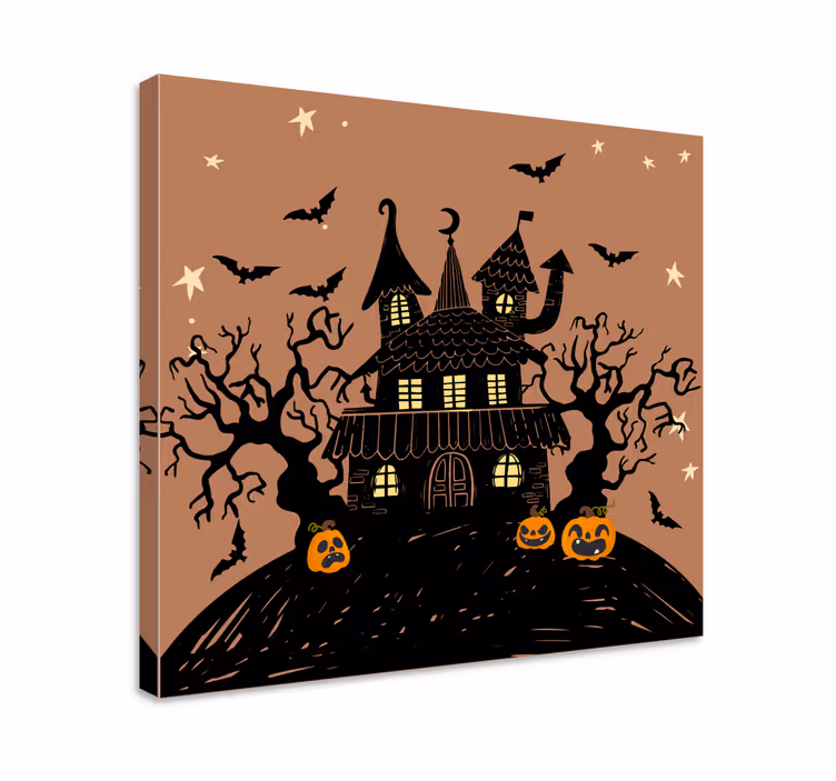 Leinwandbild spukhaus ambiente - TenStickers