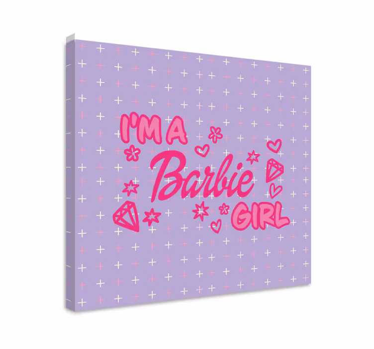 Leinwandbild jugendliche barbie mädchen zitat - TenStickers