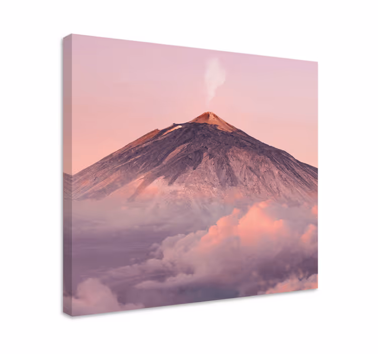 Wandbilder Landschaft Ästhetische fotografie des vulkangipfels - TenStickers
