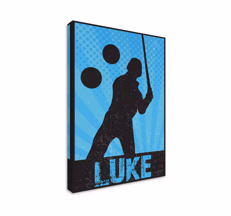 Leinwandbild sport dynamische athleten-silhouette - TenStickers