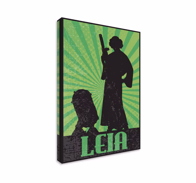 Leinwandbild leia mit waffe - TenStickers