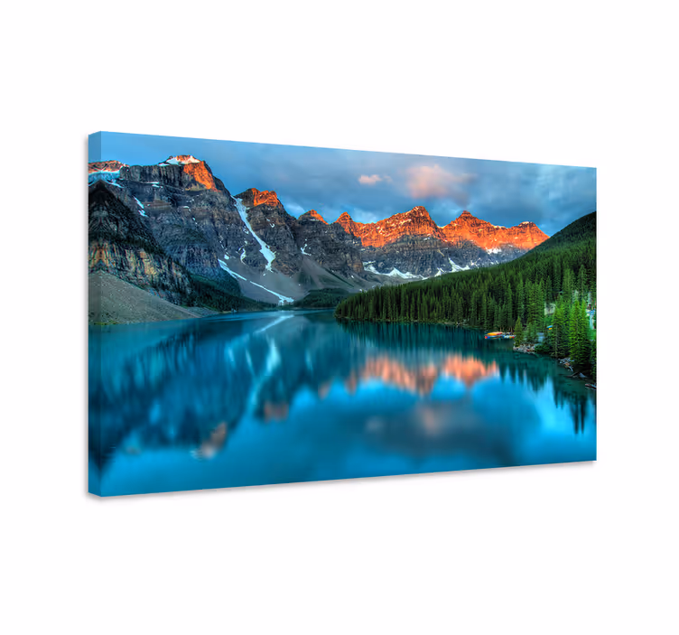 Wandbilder Landschaft Bunte seeästhetische kunst - TenStickers