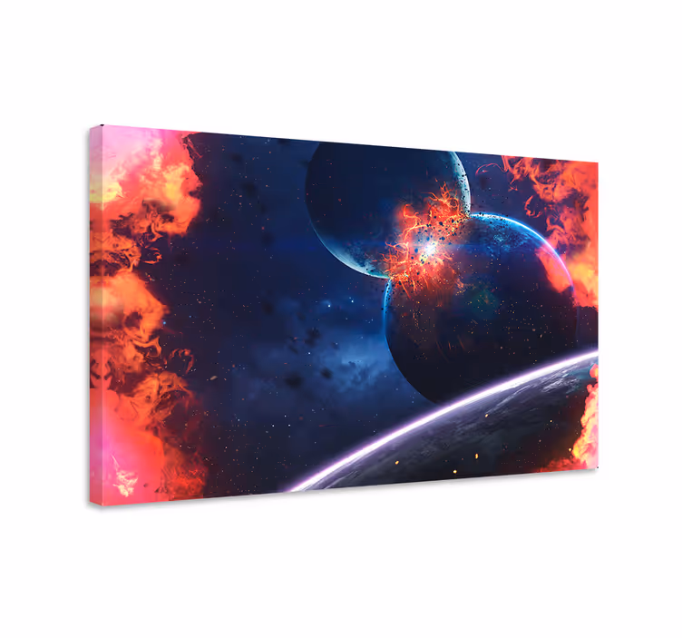 Wandbilder modern Erstaunliche planetarische explosion - TenStickers