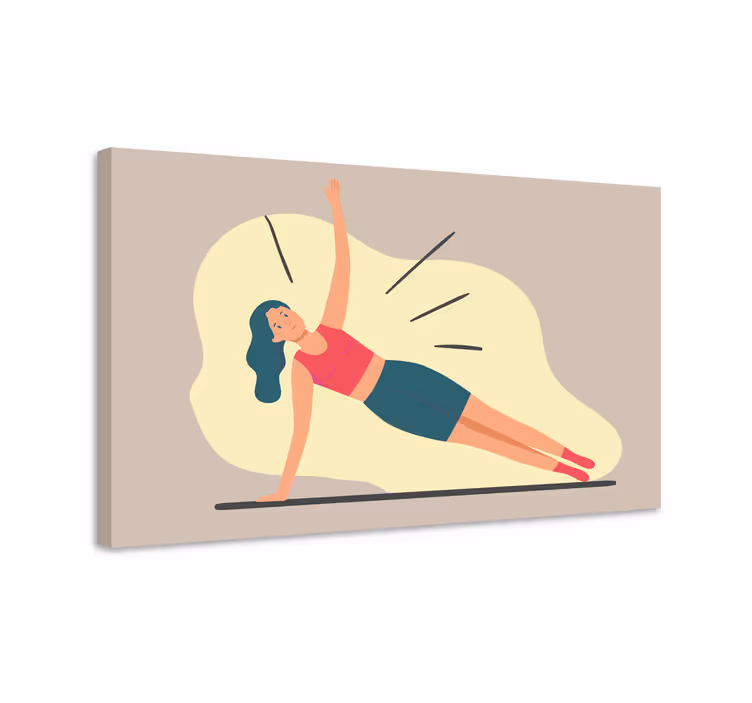 Leinwandbild sport fitnesshaltung - TenStickers