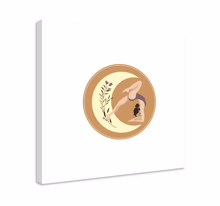 Leinwandbild kinder yoga pose gelassenheit - TenStickers
