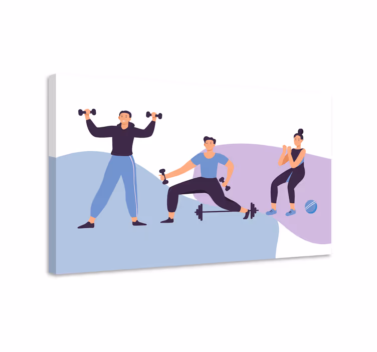 Leinwandbild sport für fitnessbegeisterte training - TenStickers