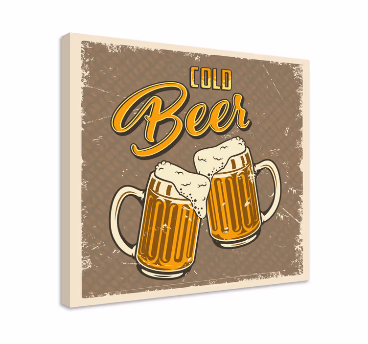 Bar Bilder Leinwand vintage kalter bär - TenStickers