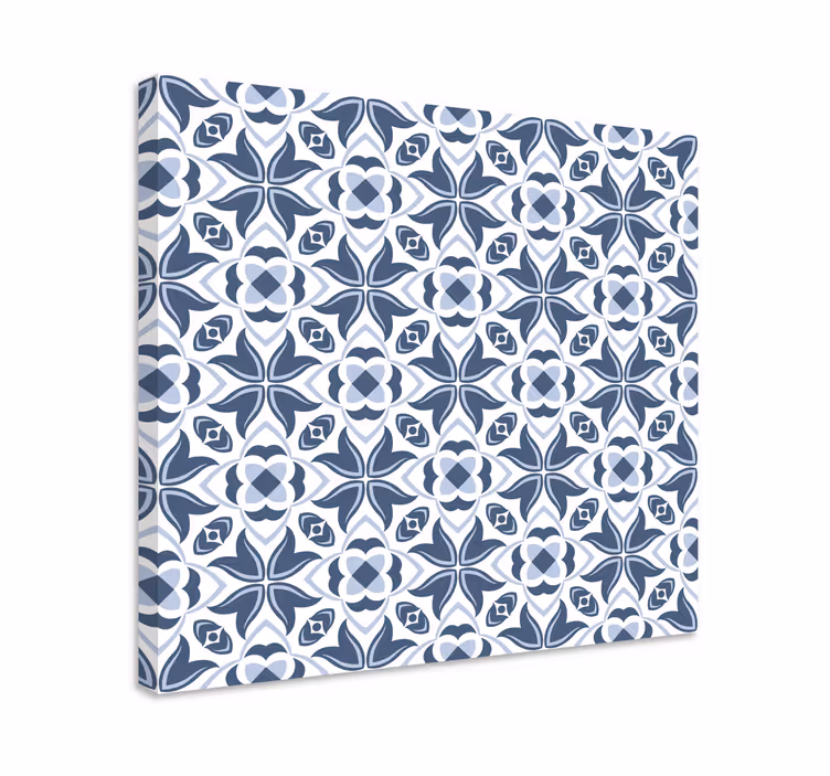 Leinwandbild ornament mit stilvollem blumenmuster - TenStickers