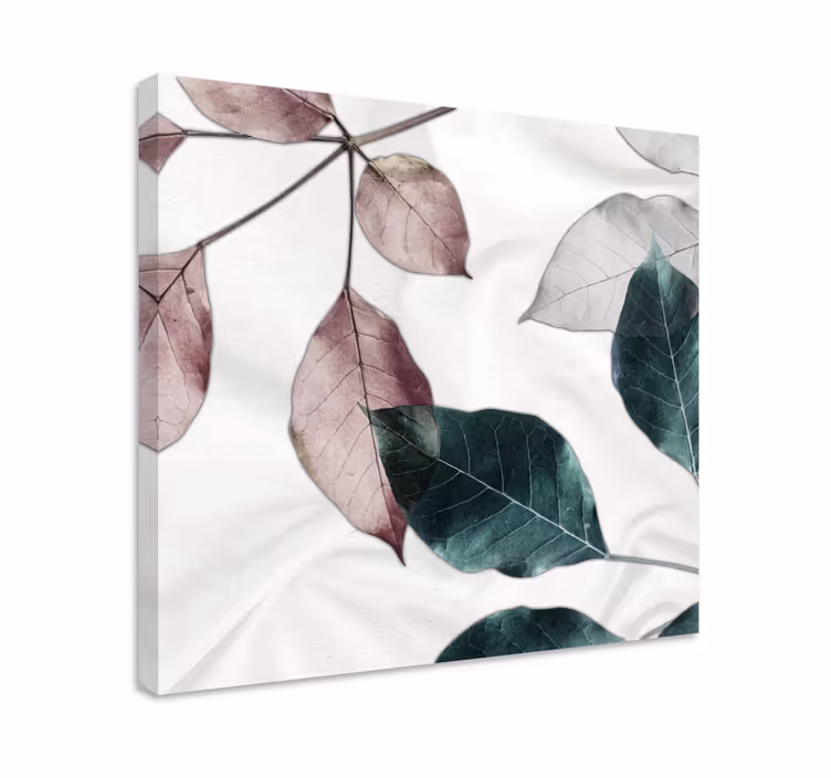 Leinwandbild elegante blätteranordnung - TenStickers