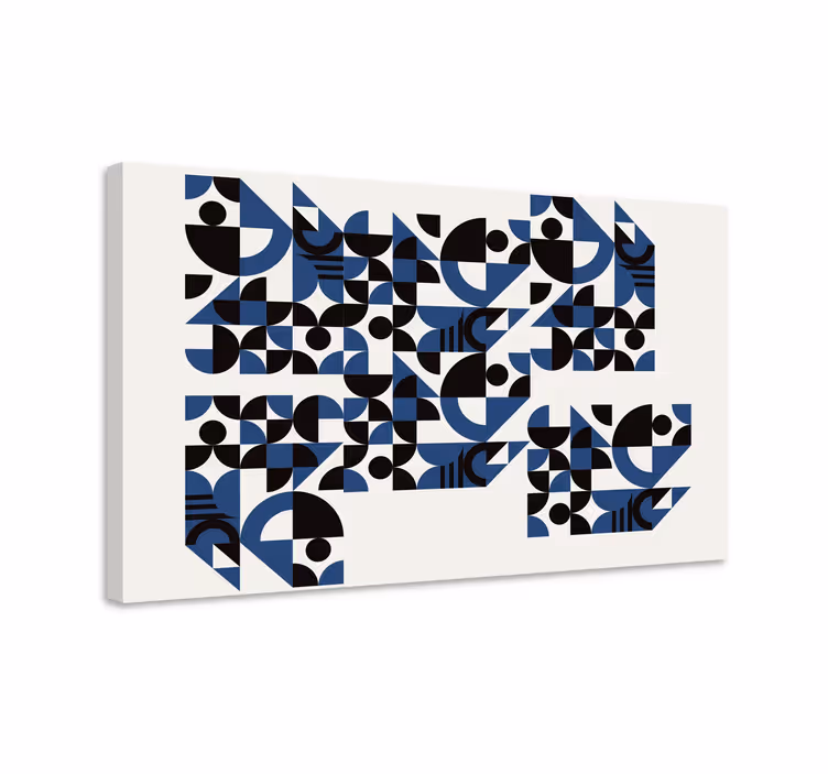 Geometrische wandbilder mit dynamischen mustern - TenStickers