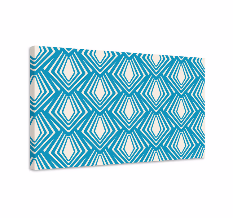 Geometrische wandbilder im diamantmuster - TenStickers
