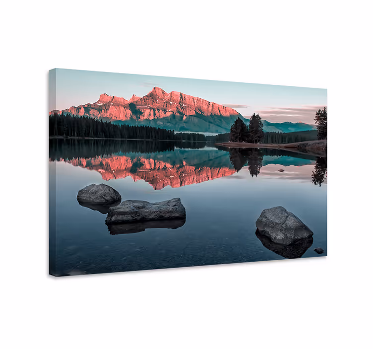 Wandbilder landschaft ruhige bergreflexionen - TenStickers