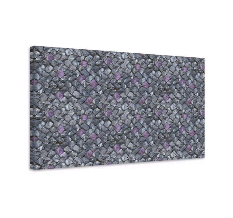 Leinwandbild ornament geometrisches steinmuster - TenStickers