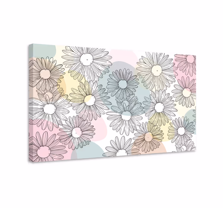 Wandbilder modern Formen und blumen im kawaii-stil - TenStickers