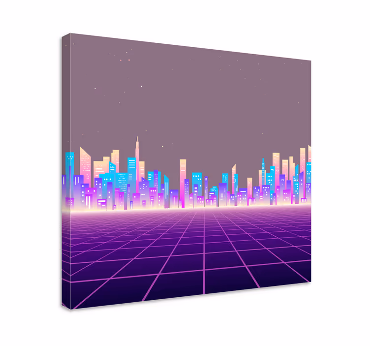 Leinwandbild elegante stadtansicht - TenStickers
