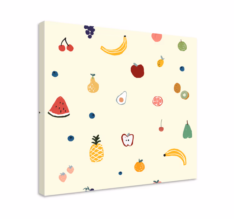 Leinwandbild obst bunte obststreuung - TenStickers